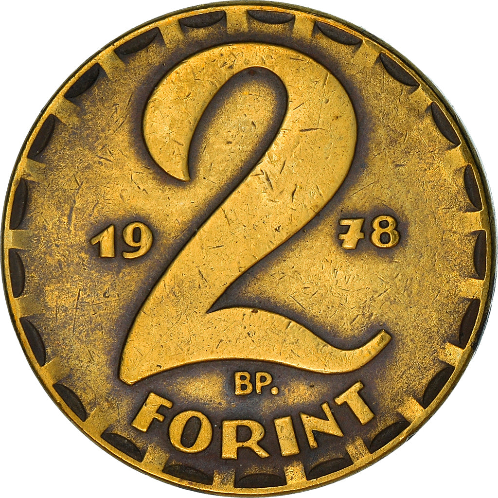 Moneta, Ungheria, 2 Forint, 1978, Budapest, MB+, Ottone, KM:591