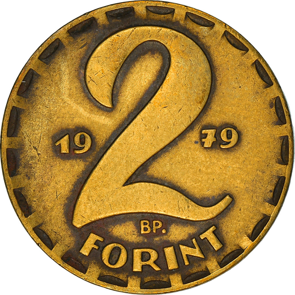 Moneta, Ungheria, 2 Forint, 1979, MB+, Ottone, KM:591