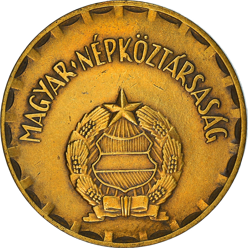 Coin, Hungary, 2 Forint, 1980, AU(50-53), Brass, KM:591