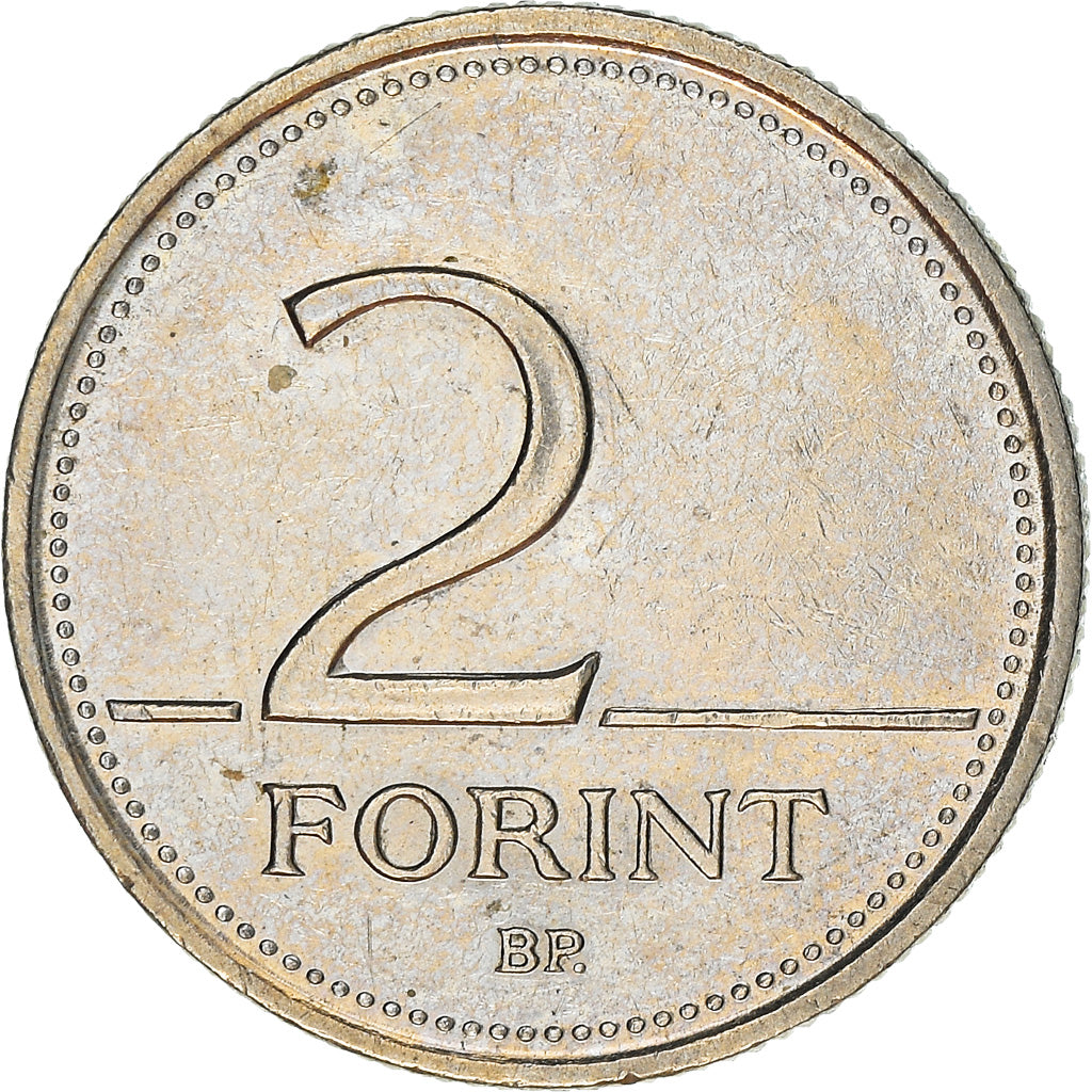 Moneta, Ungheria, 2 Forint, 2005, BB+, Rame-nichel, KM:693