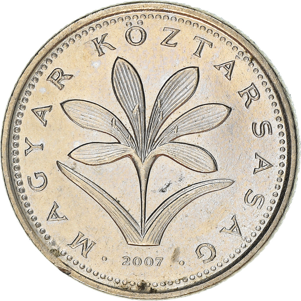 Münze, Ungarn, 2 Forint, 2007, S+, Copper-nickel, KM:693