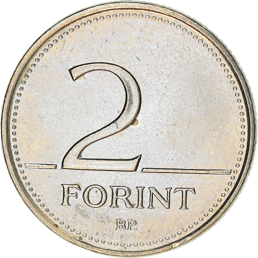 Münze, Ungarn, 2 Forint, 2007, S+, Copper-nickel, KM:693