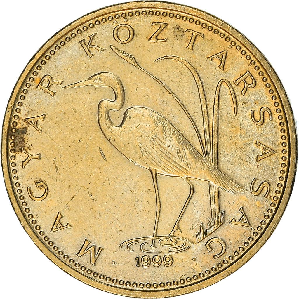 Coin, Hungary, 5 Forint, 1999, Budapest, VF(30-35), Nickel-brass, KM:694