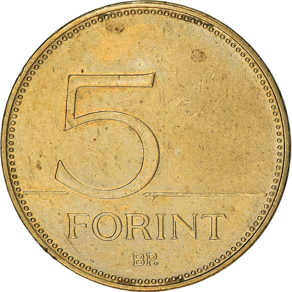 Coin, Hungary, 5 Forint, 1999, Budapest, VF(30-35), Nickel-brass, KM:694