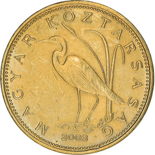 Moneta, Ungheria, 5 Forint, 2003, Budapest, MB+, Nichel-ottone, KM:694
