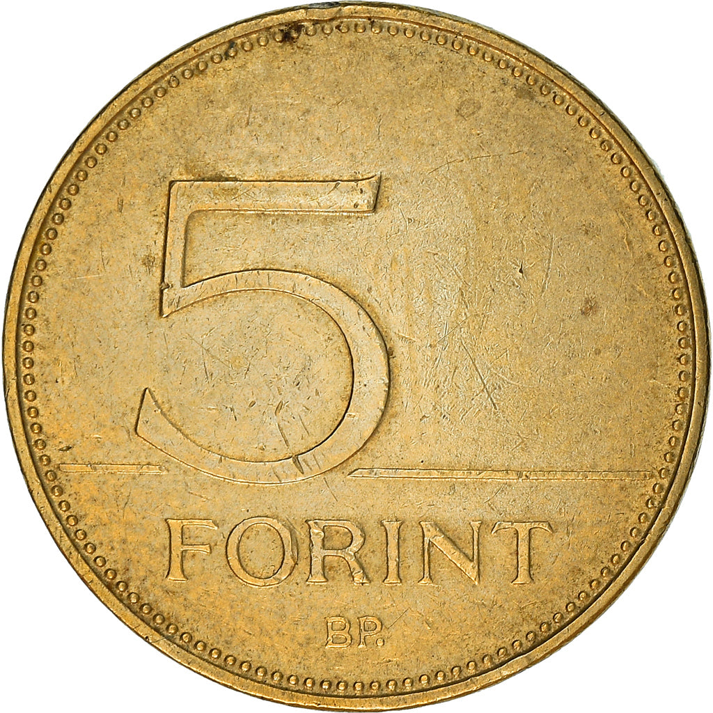 Münze, Ungarn, 5 Forint, 2005, Budapest, SS+, Nickel-brass, KM:694