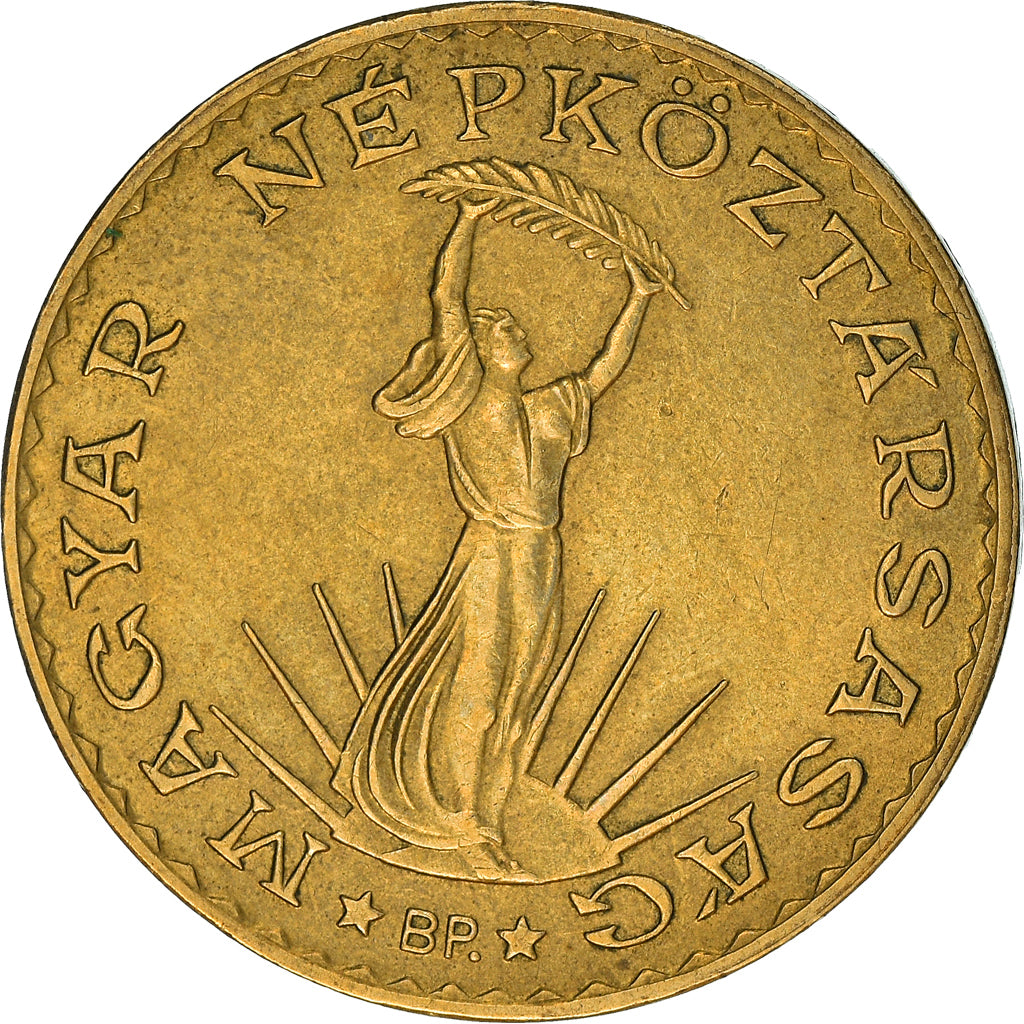Monnaie, Hongrie, 10 Forint, 1989, TTB+, Aluminum-Bronze, KM:636