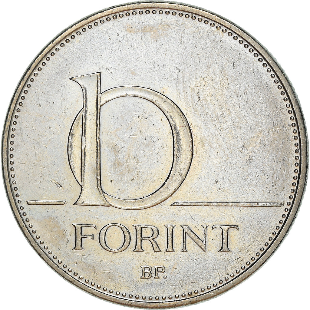 Coin, Hungary, 10 Forint, 2007, Budapest, VF(30-35), Copper-nickel, KM:695