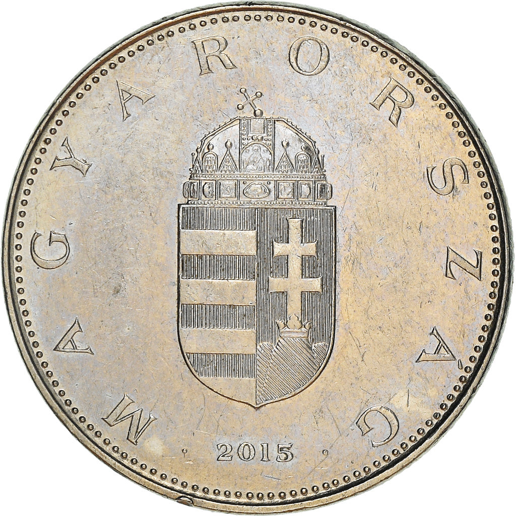 Coin, Hungary, 10 Forint, 2015, Budapest, VF(30-35), Copper-nickel, KM:695