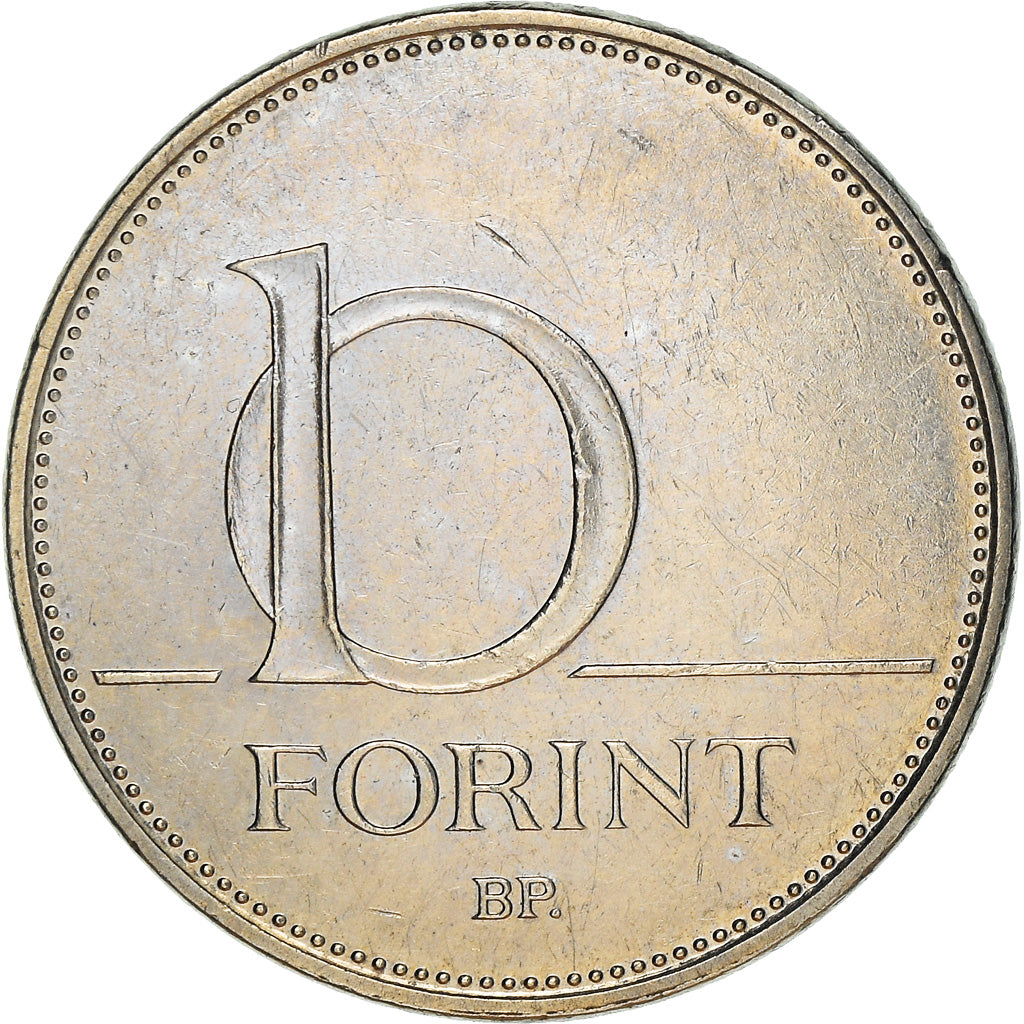 Coin, Hungary, 10 Forint, 2015, Budapest, VF(30-35), Copper-nickel, KM:695