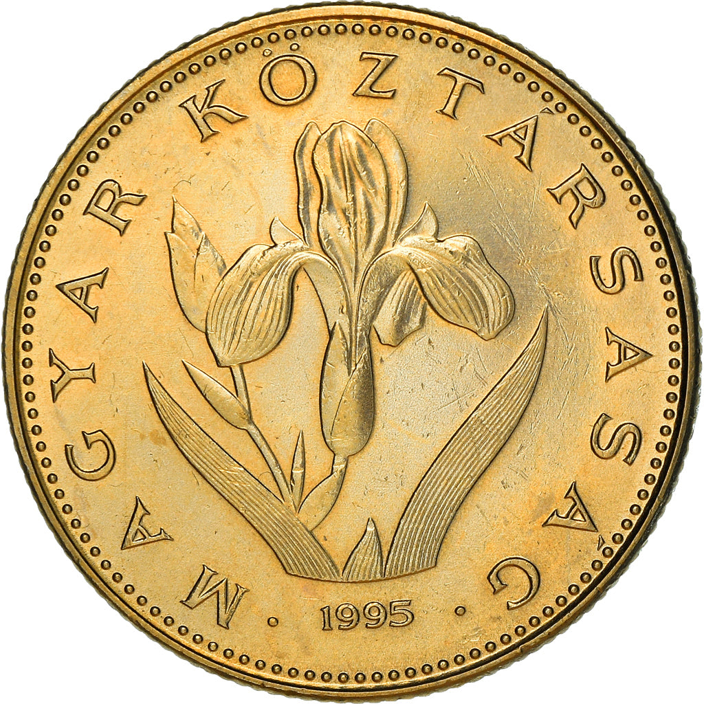 Moneta, Ungheria, 20 Forint, 1995, Budapest, SPL, Nichel-ottone, KM:696
