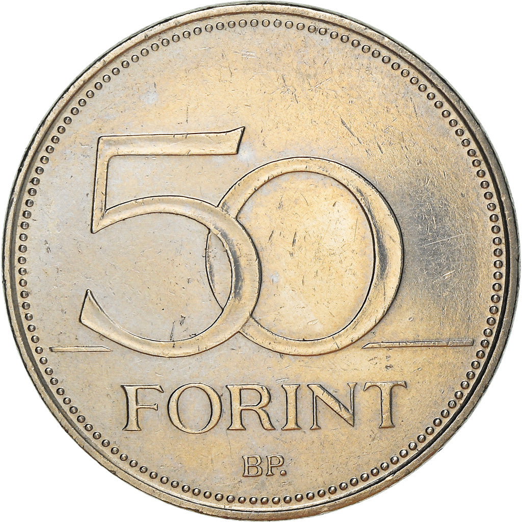 Münze, Ungarn, 50 Forint, 1997, Budapest, SS+, Copper-nickel, KM:697