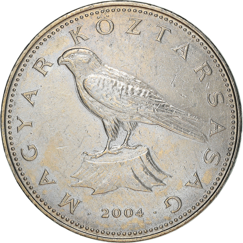 Coin, Hungary, 50 Forint, 2004, Budapest, VF(30-35), Copper-nickel, KM:773