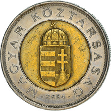 Coin, Hungary, 100 Forint, 2004, Budapest, VF(30-35), Bi-Metallic, KM:721