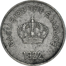Coin, Greece, George II, 10 Lepta, 1922, VF(20-25), Aluminum, KM:66.1