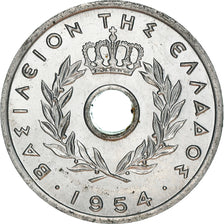 Coin, Greece, 10 Lepta, 1954, MS(60-62), Aluminum, KM:78