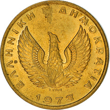 Moneta, Grecja, 2 Drachmai, 1973, AU(55-58), Mosiądz niklowy, KM:108