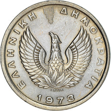 Moneta, Grecia, 5 Drachmai, 1973, BB+, Rame-nichel, KM:109.2