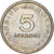 Moneta, Grecja, 5 Drachmes, 1986, AU(50-53), Miedź-Nikiel, KM:131