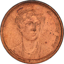 Coin, Greece, 2 Drachmes, 1990, Athens, EF(40-45), Copper, KM:151