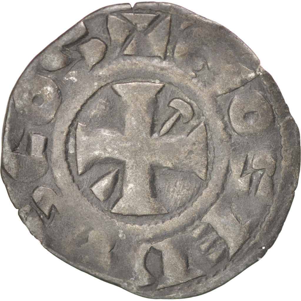 Moneta, Francia, Denarius, BB, Argento, Boudeau:297