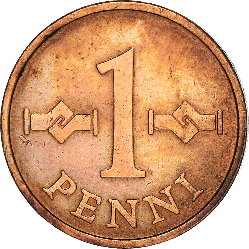 Coin, Finland, Penni, 1963, VF(30-35), Copper, KM:44