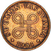 Moneda, Finlandia, Penni, 1964, BC+, Cobre, KM:44