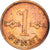 Moneda, Finlandia, Penni, 1969, BC+, Cobre, KM:44