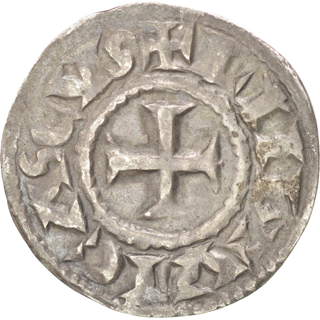 FRANCE, Denarius, Limoges, VF(30-35), Silver, Boudeau #389, 1.28