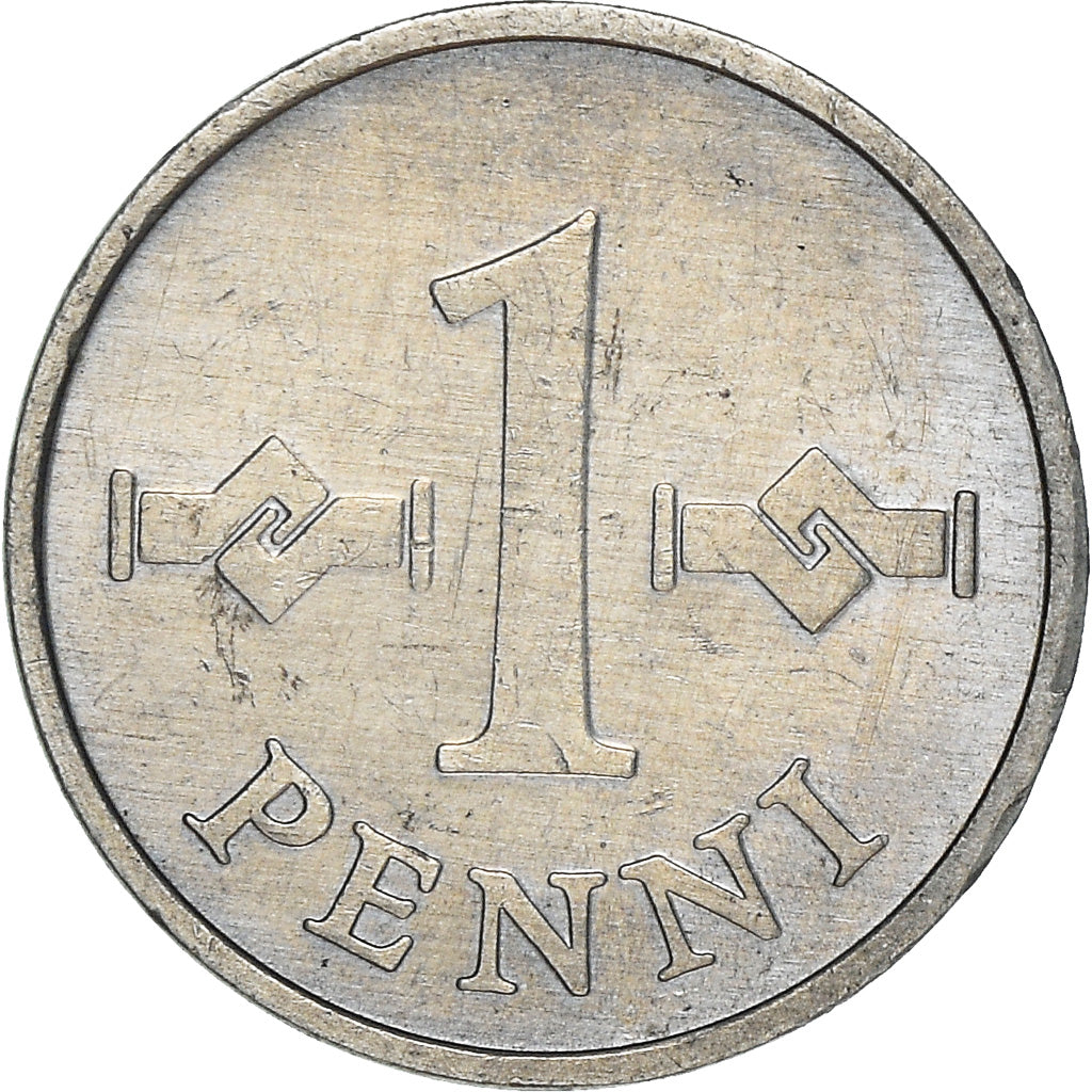 Coin, Finland, Penni, 1977, AU(50-53), Aluminum, KM:44a