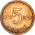 Moneta, Finlandia, 5 Pennia, 1971, MB+, Rame, KM:45