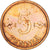 Moneta, Finlandia, 5 Pennia, 1973, MB+, Rame, KM:45