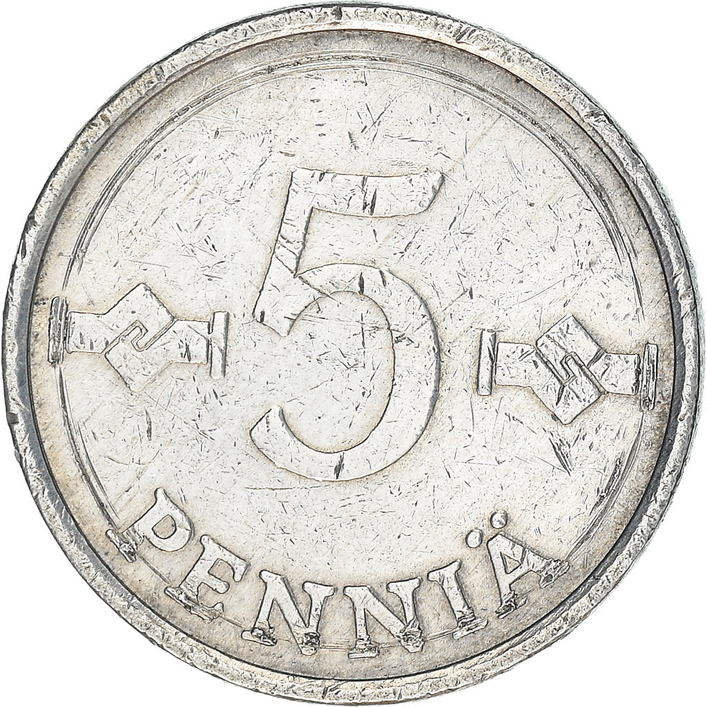 Coin, Finland, 5 Pennia, 1979, VF(30-35), Aluminum, KM:45a
