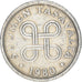 Moneta, Finlandia, 5 Pennia, 1980, MB+, Alluminio, KM:45a