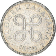 Moneta, Finlandia, 5 Pennia, 1990, MB+, Alluminio, KM:45a