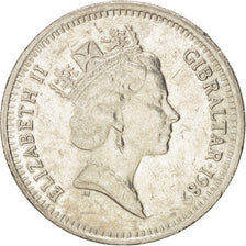 Monnaie, Gibraltar, Elizabeth II, 10 Pence, 1989, SUP, Copper-nickel, KM:23.1