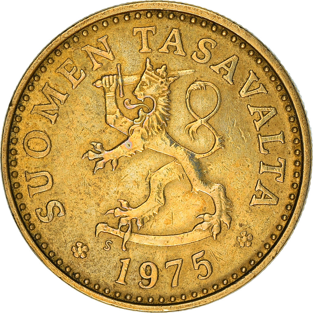 Coin, Finland, 10 Pennia, 1975, EF(40-45), Aluminum-Bronze, KM:46