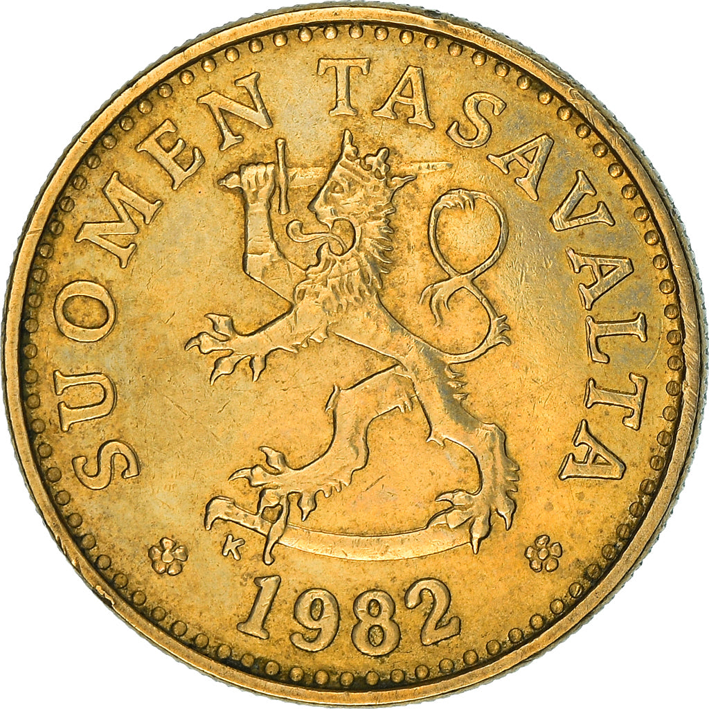 Coin, Finland, 10 Pennia, 1982, VF(30-35), Aluminum-Bronze, KM:46