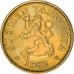 Coin, Finland, 10 Pennia, 1982, VF(30-35), Aluminum-Bronze, KM:46