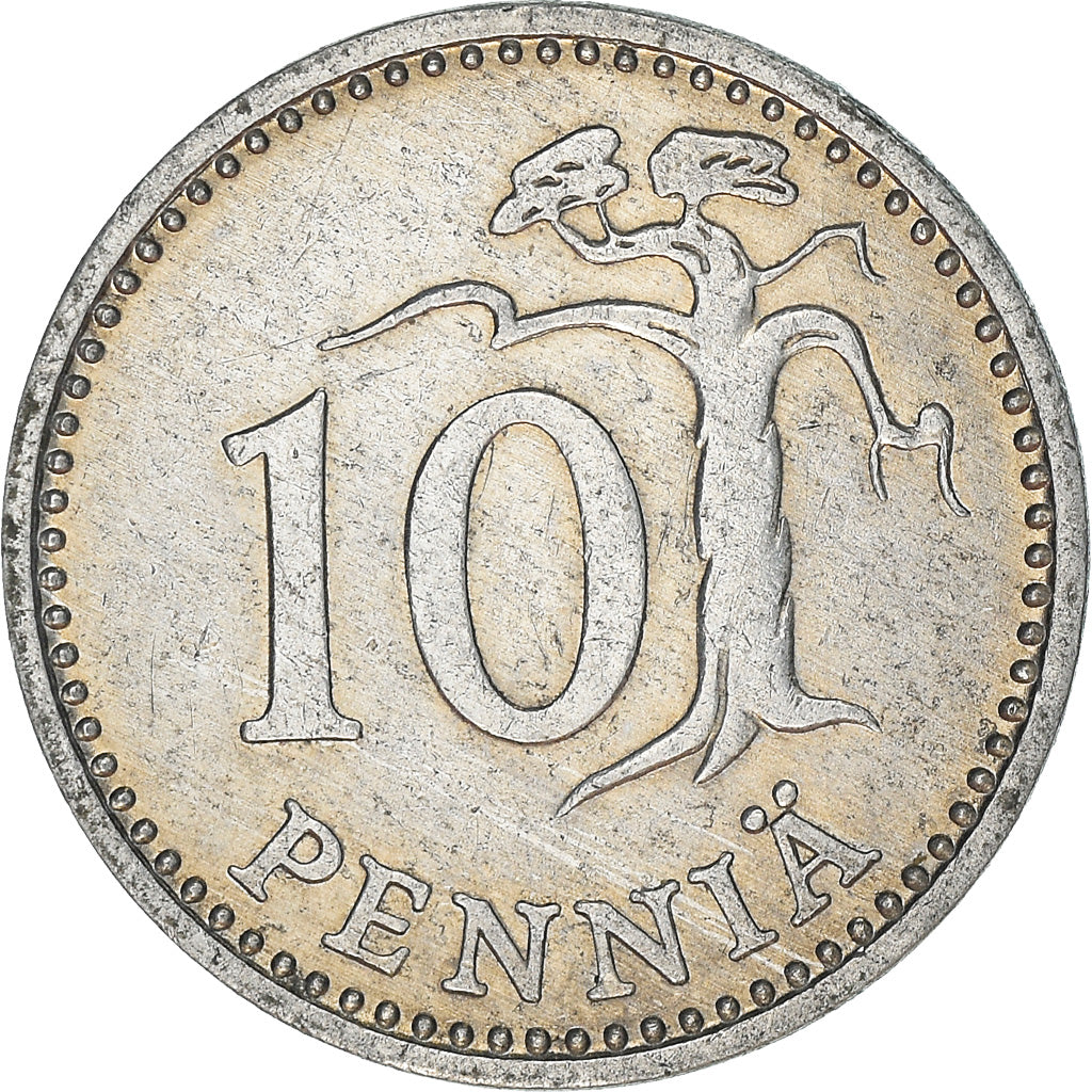 Monnaie, Finlande, 10 Pennia, 1984, TTB+, Aluminium, KM:46a