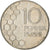Coin, Finland, 10 Pennia, 1991, AU(50-53), Copper-nickel, KM:65
