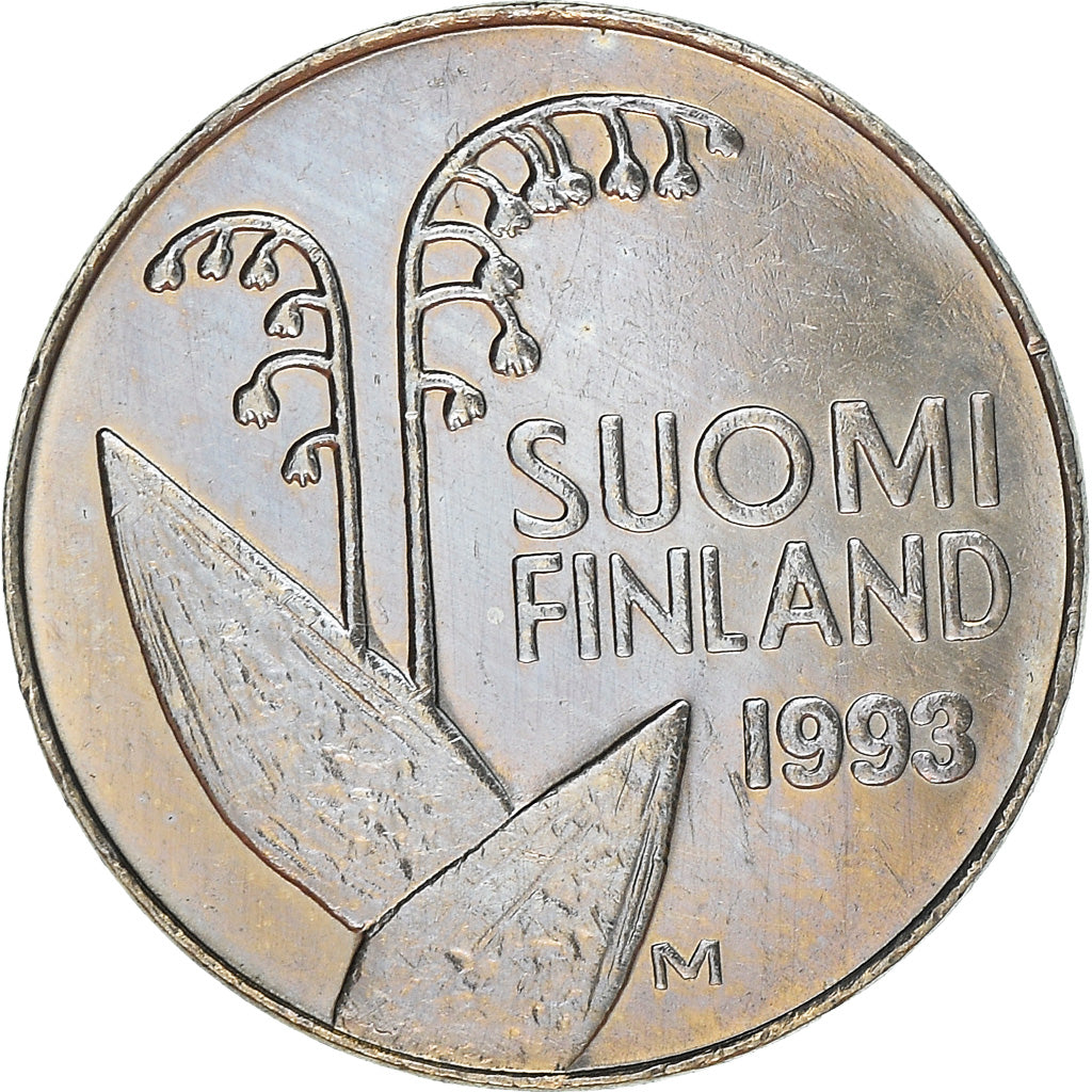 Coin, Finland, 10 Pennia, 1993, VF(30-35), Copper-nickel, KM:65