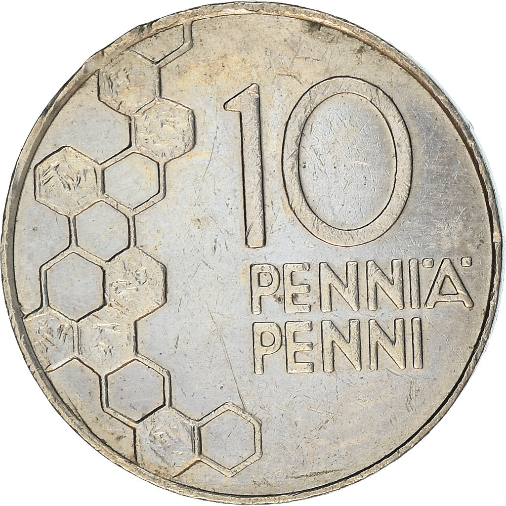 Coin, Finland, 10 Pennia, 1994, VF(30-35), Copper-nickel, KM:65