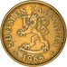 Coin, Finland, 20 Pennia, 1965, AU(50-53), Aluminum-Bronze, KM:47