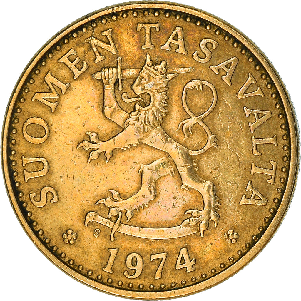 Monnaie, Finlande, 20 Pennia, 1974, TTB+, Aluminum-Bronze, KM:47