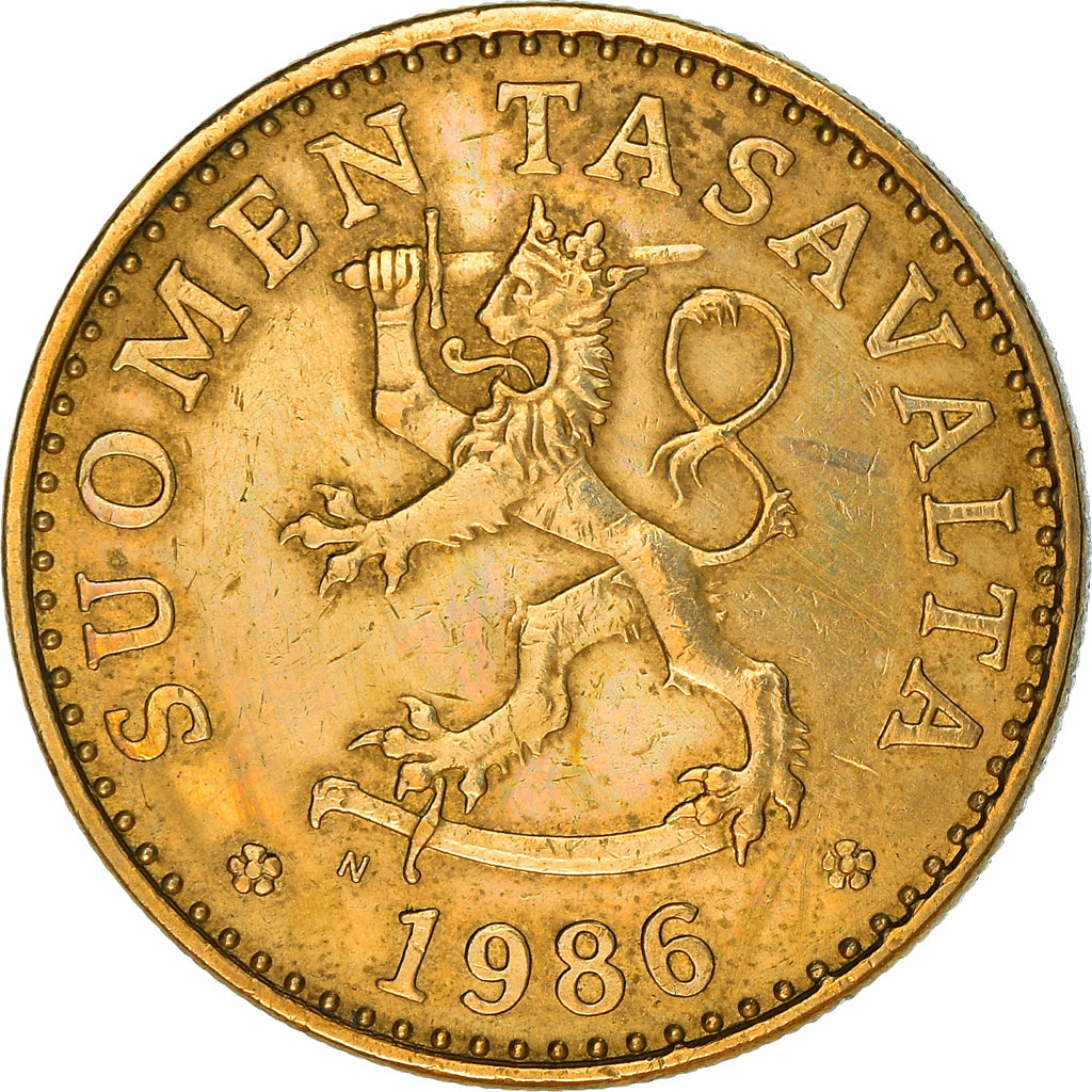 Moneta, Finlandia, 20 Pennia, 1986, MB+, Alluminio-bronzo, KM:47