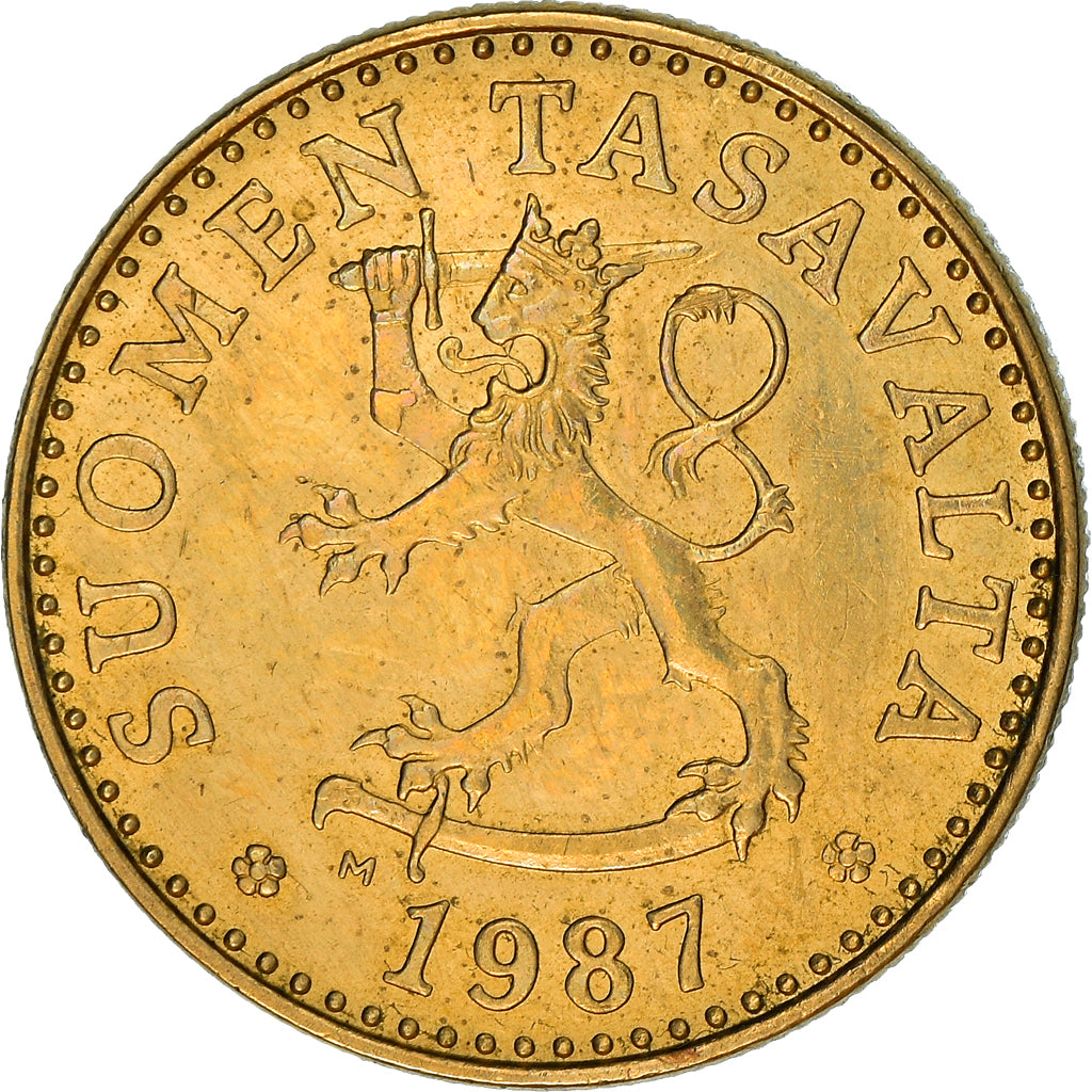 Münze, Finnland, 20 Pennia, 1987, S+, Aluminum-Bronze, KM:47