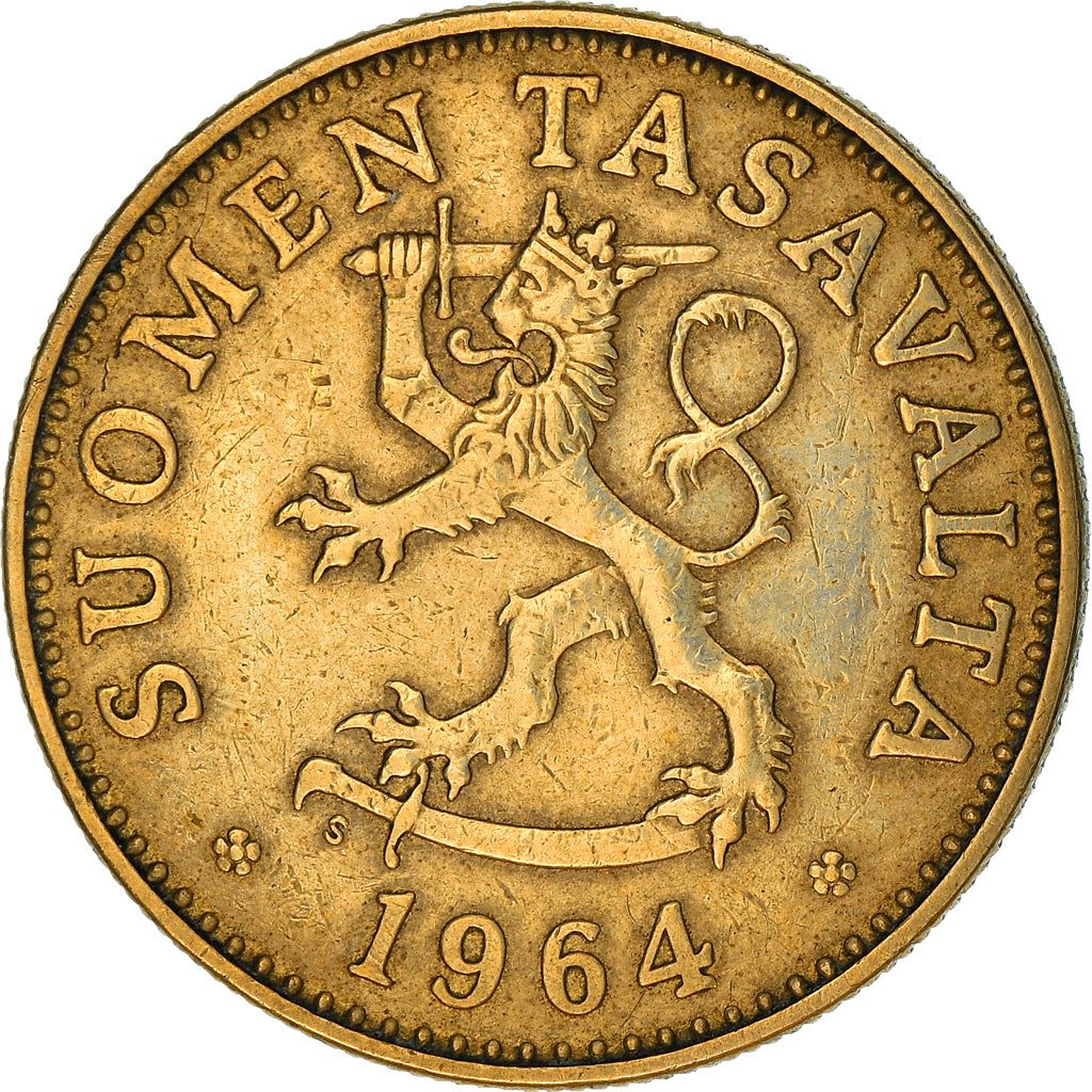 Coin, Finland, 50 Penniä, 1964, EF(40-45), Aluminum-Bronze, KM:48