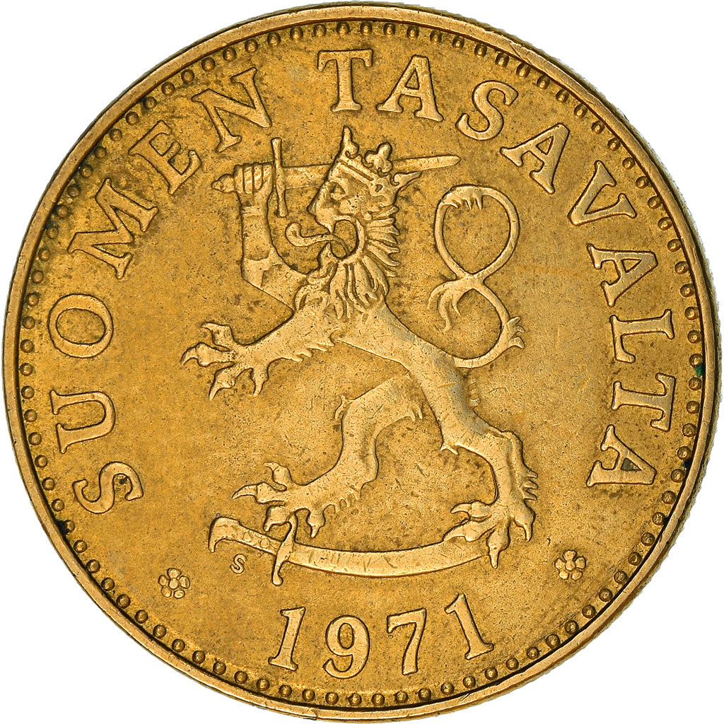 Coin, Finland, 50 Penniä, 1971, AU(50-53), Aluminum-Bronze, KM:48