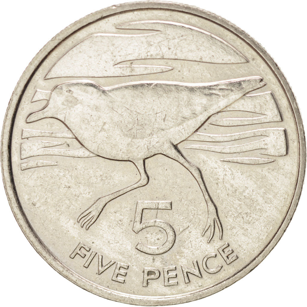 SAINT HELENA & ASCENSION, 5 Pence, 1984, British Royal Mint, KM #3, AU(55-58),..